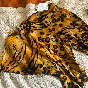 ASOS cheetah flare pants 🐆